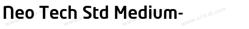 Neo Tech Std Medium字体转换